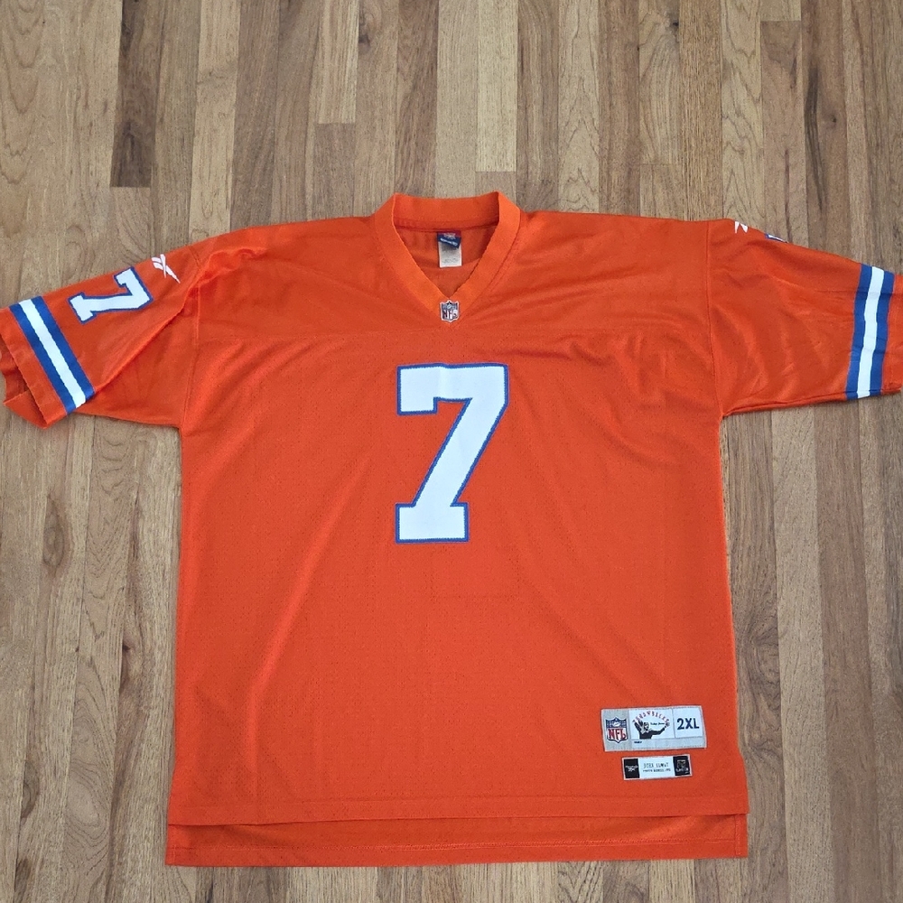 John Elway Reebok Gridiron Classic Orange Denver Broncos Jersey XXL